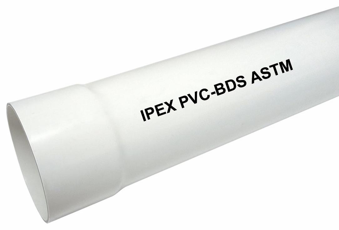 Ipex 3"x10' PVC ASTM 2729 SEWER PIPE B/E WHITE 005230 Shop Online Andrew Sheret Ltd.