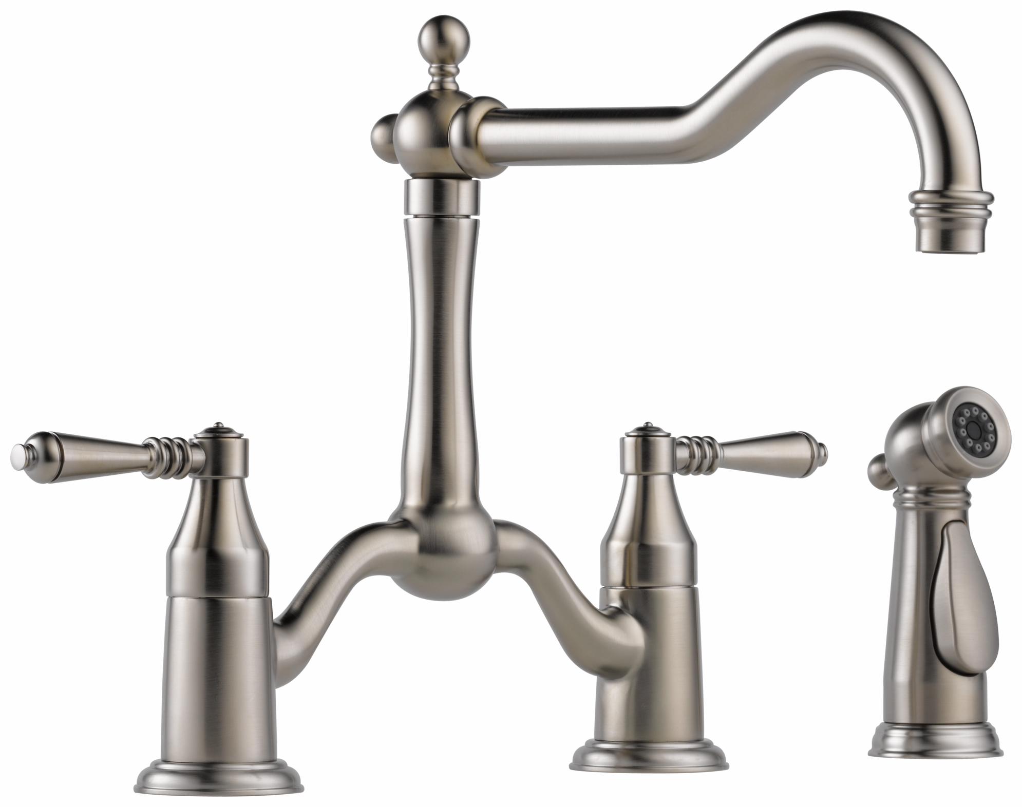 Brizo Tresa Bridge Kitchen Faucet with Side Spray 62536LF ...