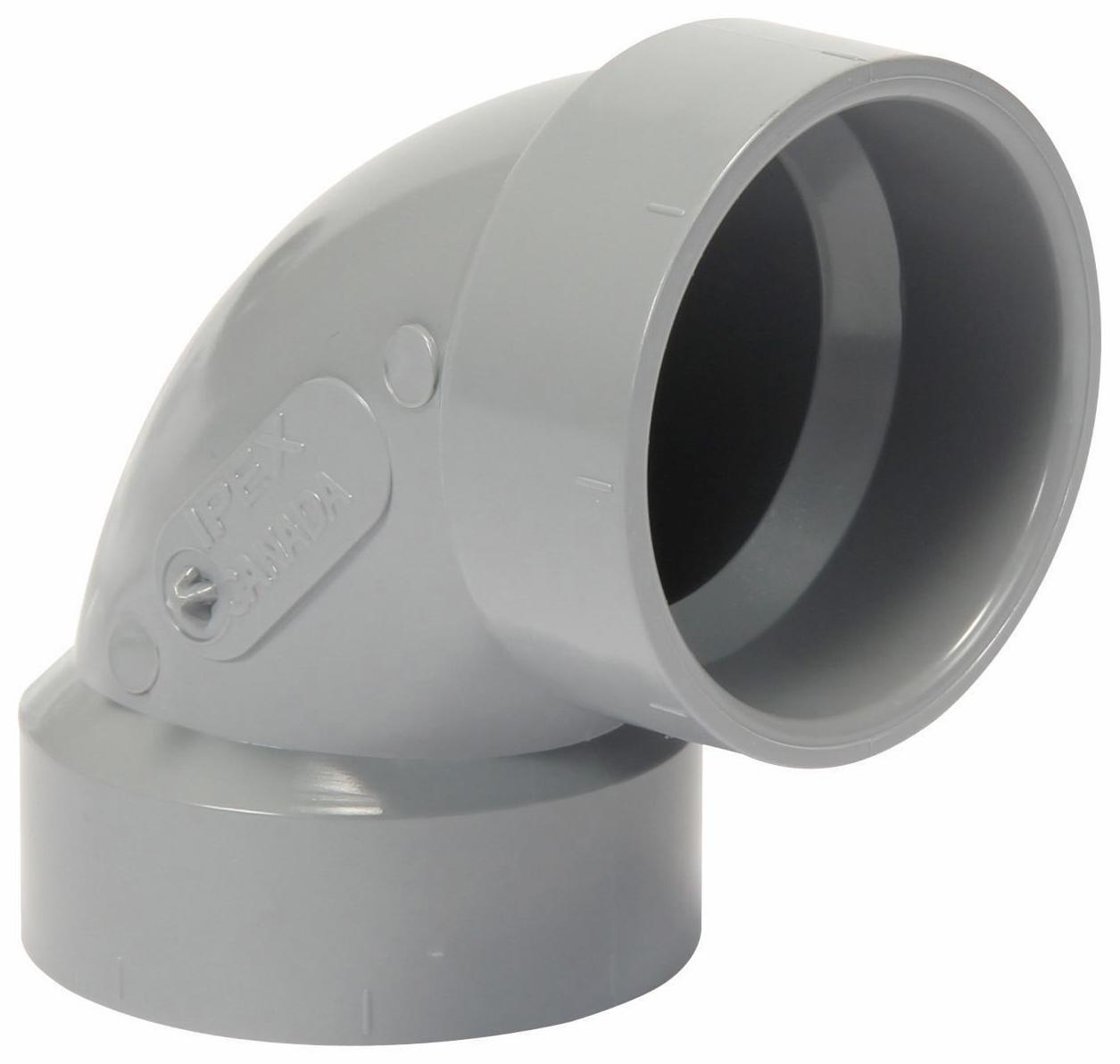 Ipex 1 1/2"x90D PVC DWV ELBOW HxH SYSTEM XFR 526121 Shop Online