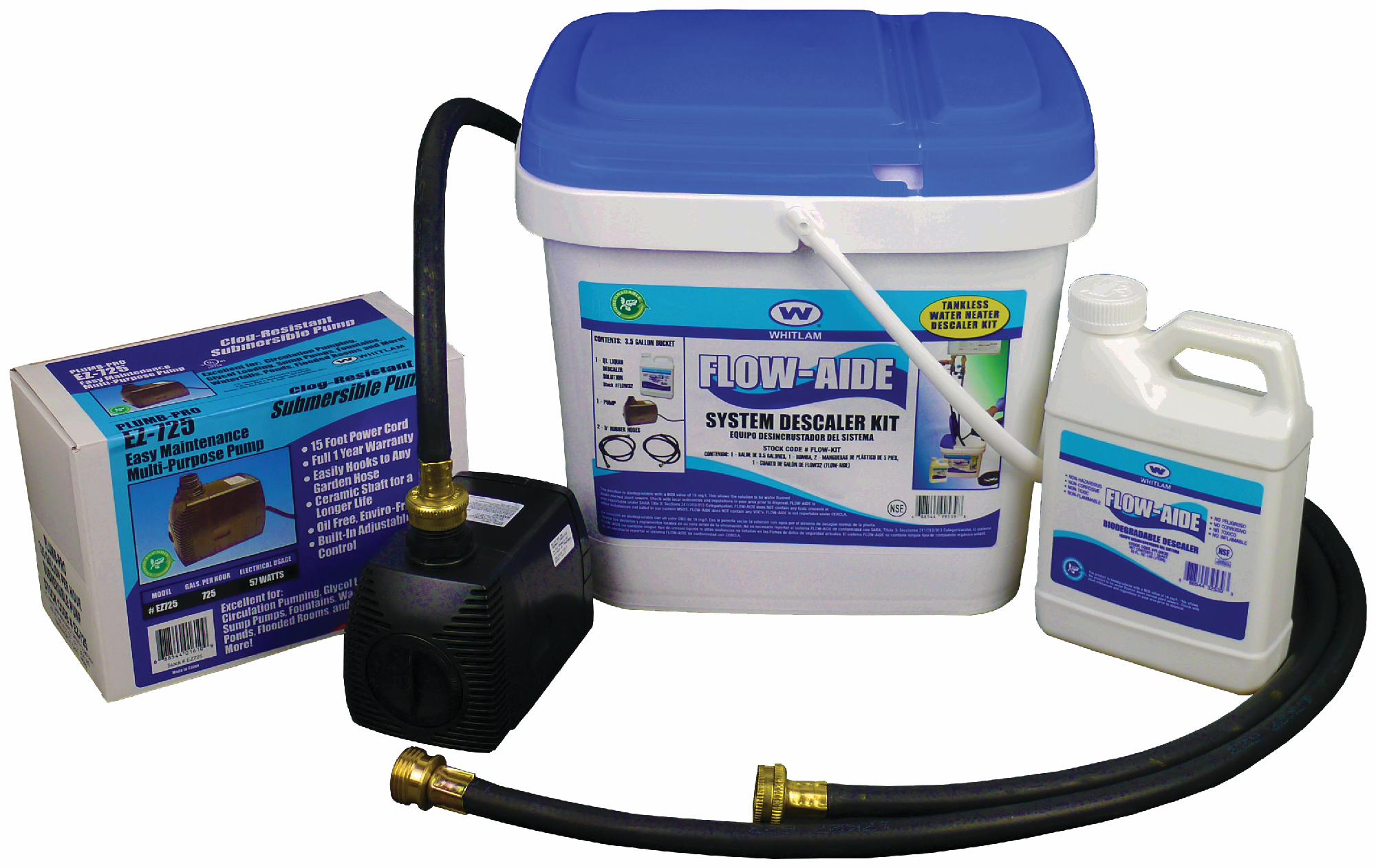 Whitlam J C Flow Aide System Descaler Kit Flow Kit Shop Online Andrew Sheret Ltd