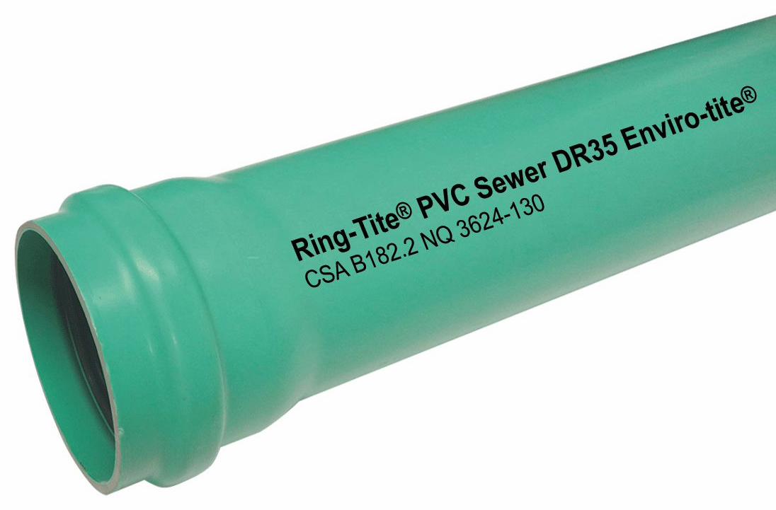 Ipex 12"x13' PVC DR35 PIPE GSKT GREEN ENVIROTITE 041852 Shop Online