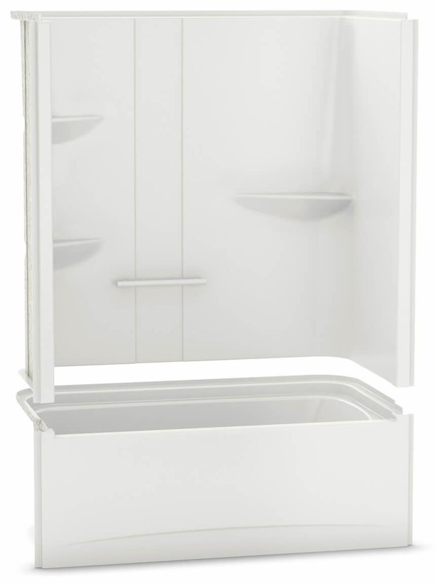 Maax Allia TS6032 2Piece Tub and Shower with Left Hand Drain 107001