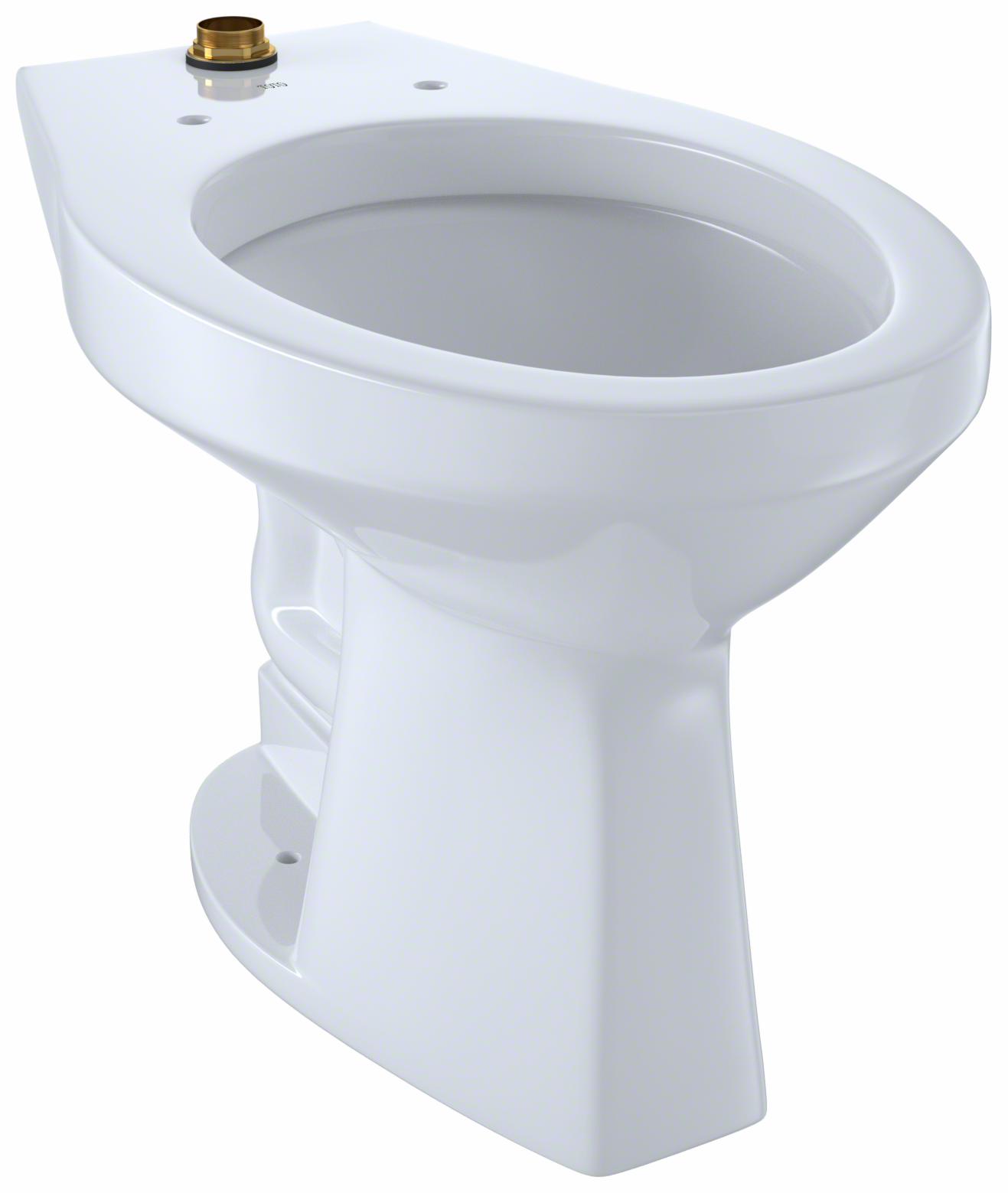 Toto Elongated 1.0 GPF Floor-Mounted Flushometer ADA ...