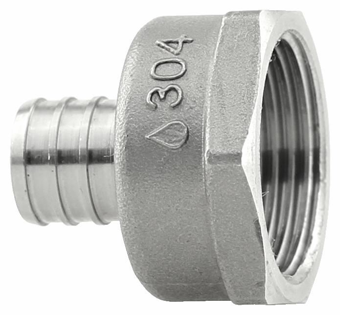 Boshart 3/4" 304SS PEX X 1" FPT ADPT SSPEXFA0710 Shop Online Andrew