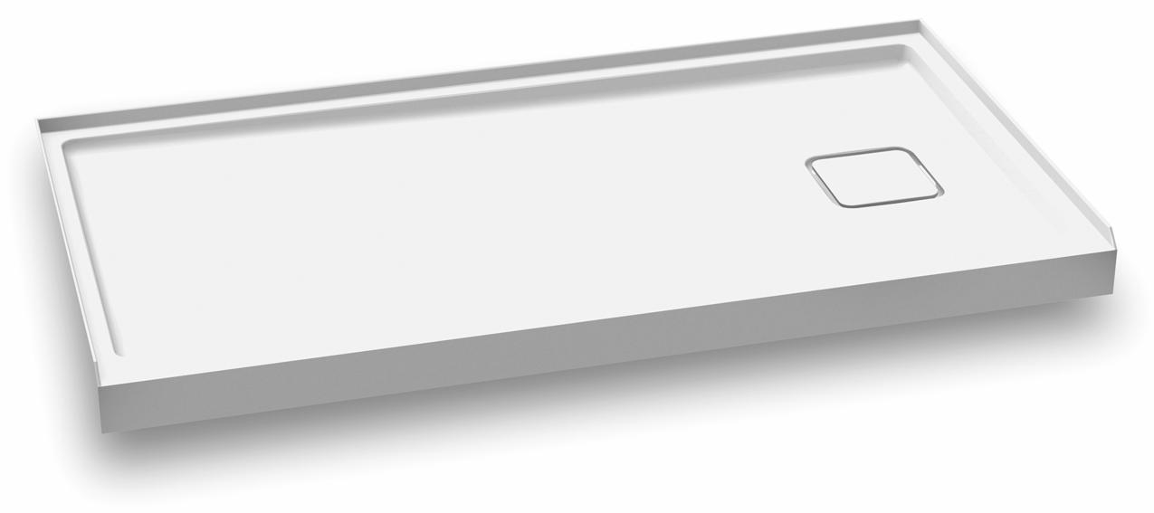 Kalia Kover 60" x 32" Alcove Acrylic Shower Base with RH Drain BW1096